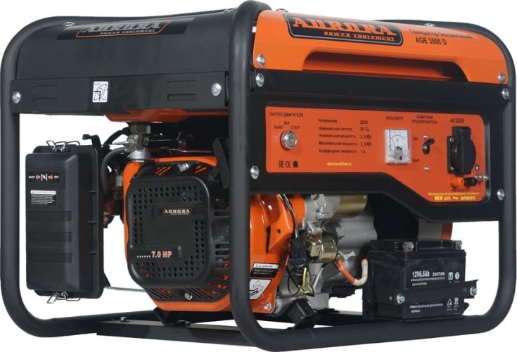 Генератор бензиновый AURORA AGE 3500 D электростартер 6772 - изображение 2
