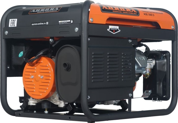 Генератор бензиновый AURORA AGE 3500 D электростартер 6772 - изображение 5