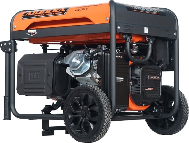 Генератор бензиновый AURORA AGE 7500 D электростартер 6775 - изображение 4