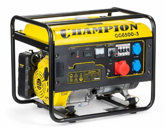 Генератор бензиновый CHAMPION GG6500-3 - изображение 2