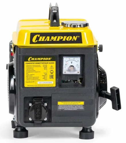 Генератор бензиновый CHAMPION IGG950 инверторный - изображение 4