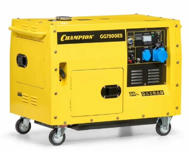 Генератор бензиновый CHAMPION GG7500ES в кожухе - изображение 2