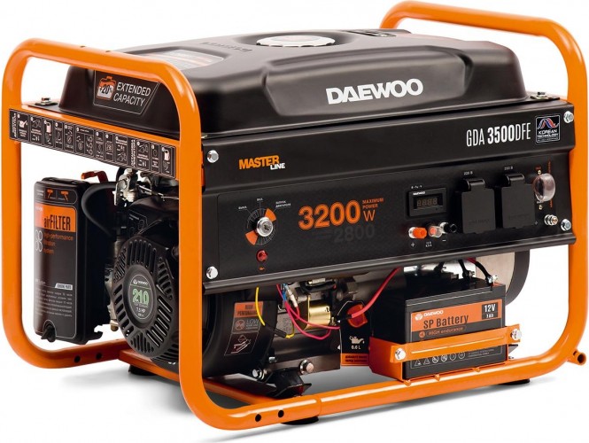 Генератор бензиновый DAEWOO GDA 3500 DFE (бензин/газ)