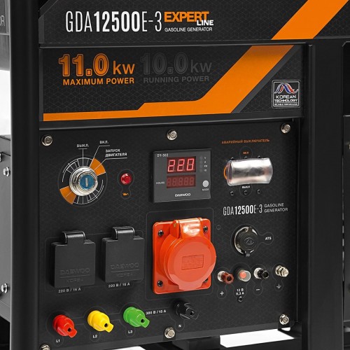 Генератор бензиновый DAEWOO GDA 12500E-3 - изображение 3