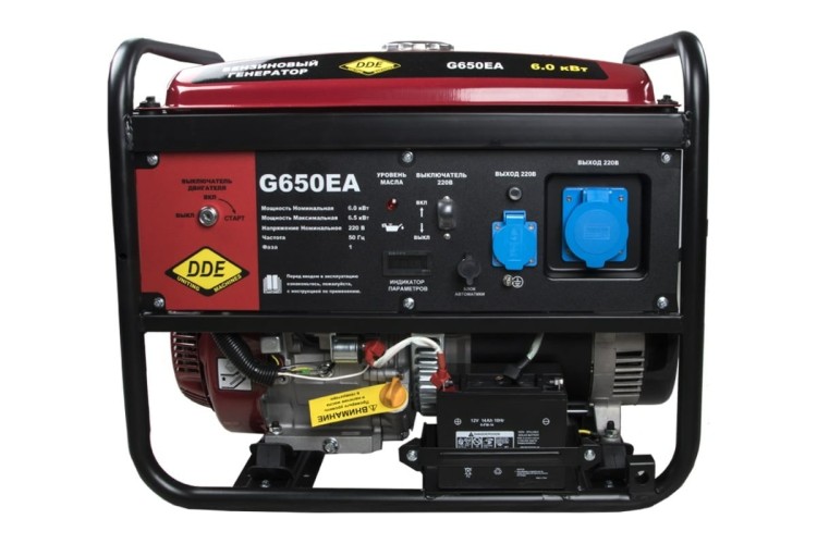 Генератор бензиновый DDE G 650ЕА с АВР 917-477 - изображение 2
