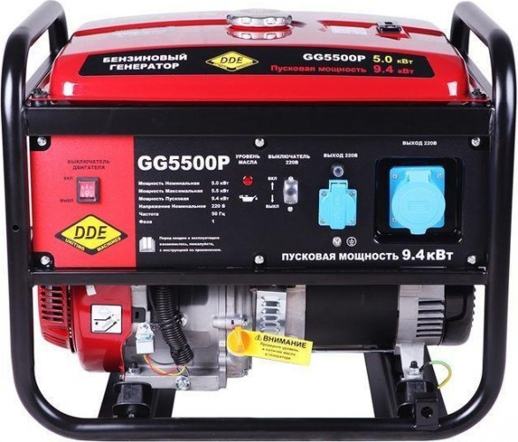 Генератор бензиновый DDE GG 5500P GG5500P