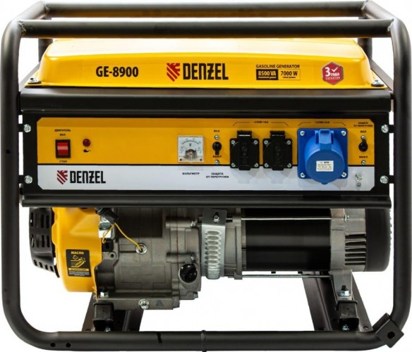 Генератор бензиновый Denzel GE 8900 94639 - изображение 2