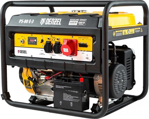 Генератор бензиновый Denzel PS 80 E-3 946954 - изображение 2