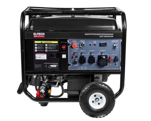 Генератор бензиновый ELITECH GES 15500ЕAW HD 204573 - изображение 2