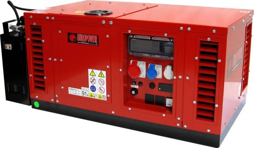 Генератор бензиновый EUROPOWER EPS 15000 TЕ трехфазный, в кожухе 950001513-S7