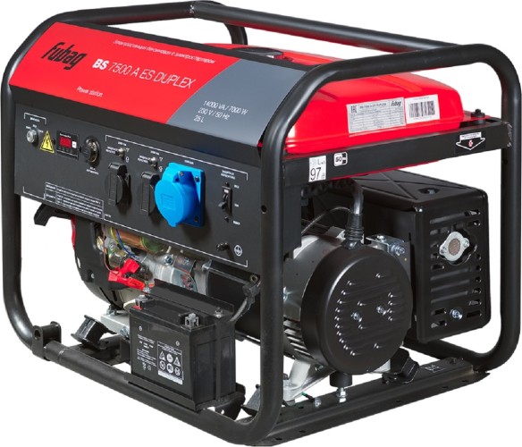 Генератор бензиновый FUBAG BS 7500 A ES DUPLEX с возможностью автоматизации 641087 - изображение 2