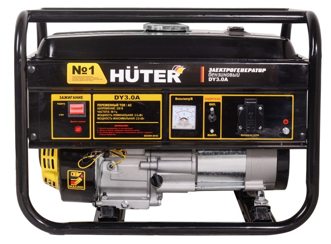 Генератор бензиновый HUTER DY 3.0 A 64/1/56 - изображение 2