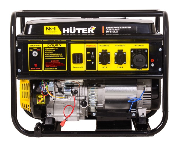 Генератор бензиновый HUTER DY 8.0 LX электростартер 64/1/76 - изображение 2