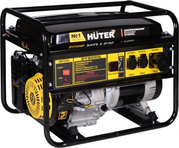 Генератор бензиновый HUTER DY 8000 L 64/1/33 - изображение 3