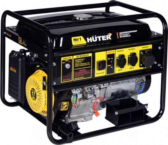 Генератор бензиновый HUTER DY 9500 LX электростартер 64/1/40 - изображение 3