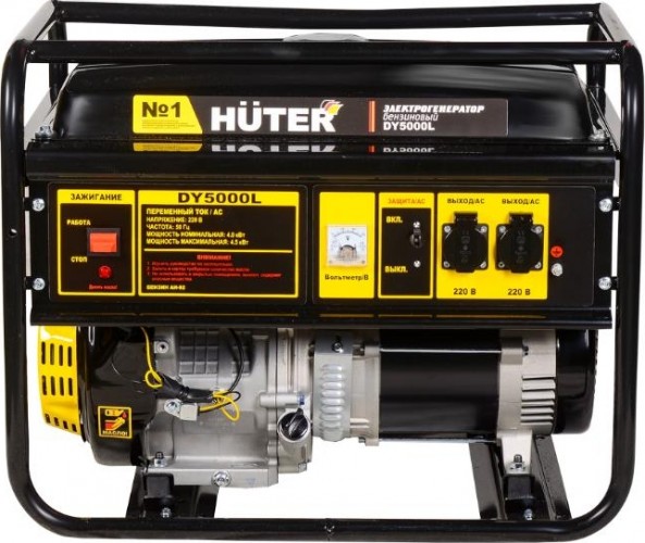 Генератор бензиновый HUTER DY 5000 L 64/1/5 - изображение 2