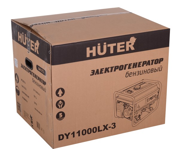 Генератор бензиновый HUTER DY11000 LX-3 электростартер 64/1/73 - изображение 5