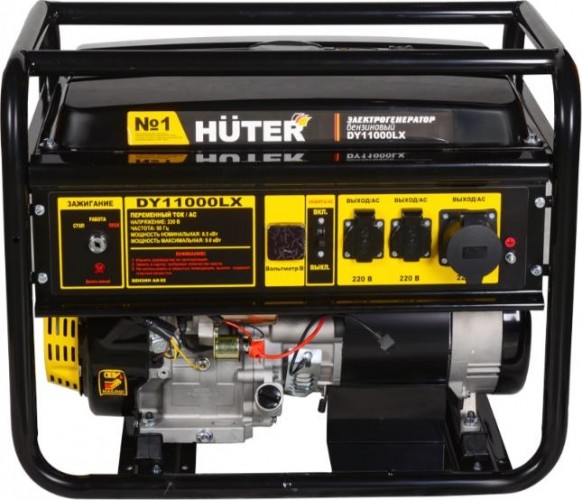 Генератор бензиновый HUTER DY11000 LX электростартер 64/1/72 - изображение 2