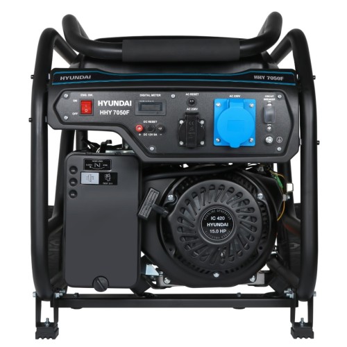Генератор бензиновый HYUNDAI HHY  7050F с колесами HHY 7050F - изображение 2