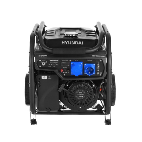Генератор бензиновый HYUNDAI HHY  7050FE ATS с колесами HHY 7050FE ATS - изображение 2