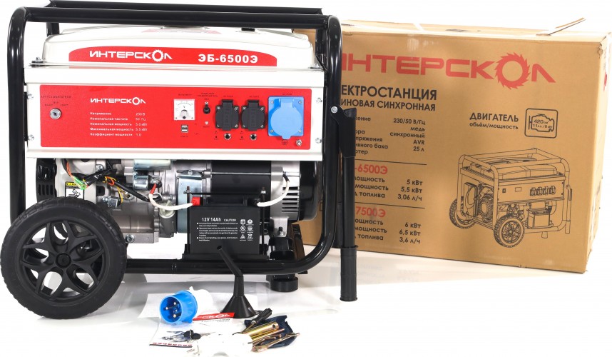 Генератор бензиновый ИНТЕРСКОЛ ЭБ-6500Э 795.0.0.40 - изображение 4