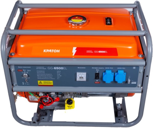 Генератор бензиновый КРАТОН GG-6500EL 3 08 01 053 - изображение 3