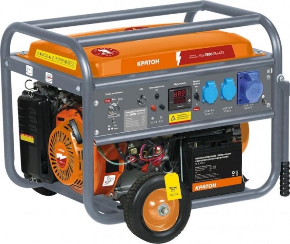 Генератор бензиновый КРАТОН GG-7500-EM-ATS 3 08 01 045