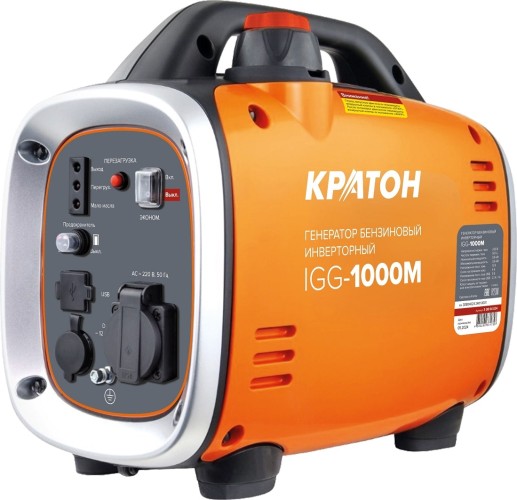 Генератор бензиновый КРАТОН IGG-1000М инверторный 3 08 04 024