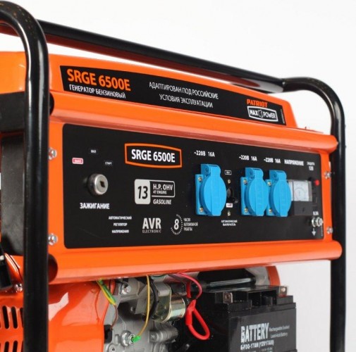 Генератор бензиновый PATRIOT MaxPower SRGE 6500 E 474103171 - изображение 2