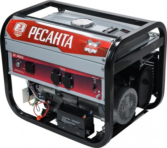 Генератор бензиновый Ресанта БГ 4000 Э 64/1/52 - изображение 3