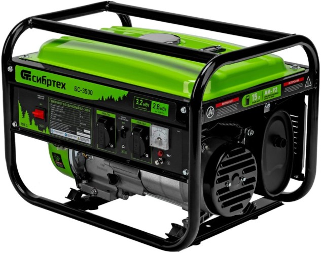 Генератор бензиновый СИБРТЕХ БС-3500 94544 - изображение 2
