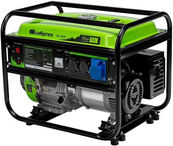 Генератор бензиновый СИБРТЕХ БС-6500 94546 - изображение 2