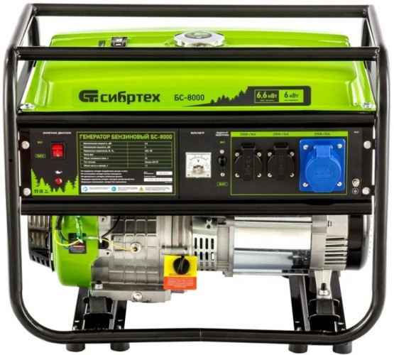 Генератор бензиновый СИБРТЕХ БС-8000 94547 - изображение 2
