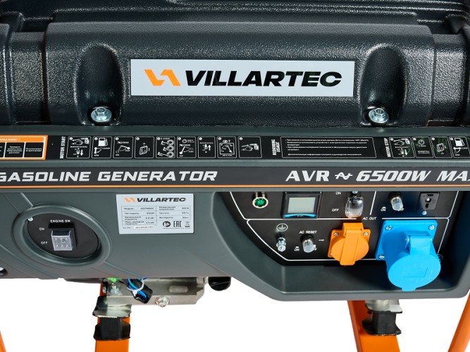 Генератор бензиновый VILLARTEC GG 7300 C GG7300C - изображение 5