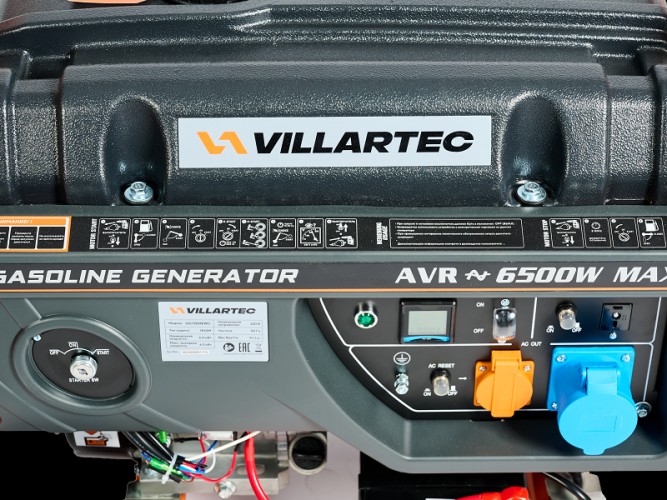 Генератор бензиновый VILLARTEC GG 7300 EWC GG7300EWC - изображение 3