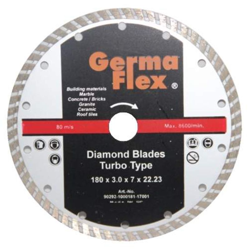 Алмазная чашка GermaFlex турбо ф150х22 для камня, бетона