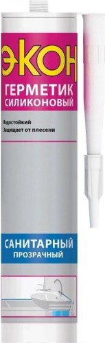 Герметик ЭКОН Санитарный, прозрачный 2229116 Б0031015