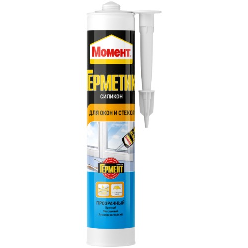 Герметик МОМЕНТ для окон и стекол, прозрачый 2002677 C0042554