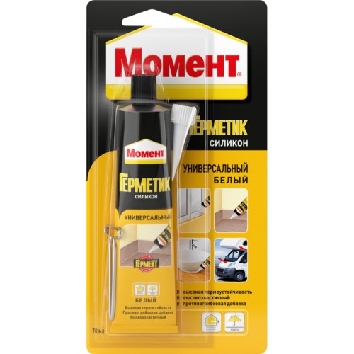 Герметик МОМЕНТ Универсальный, белый (70 мл) 3002435 C0040354