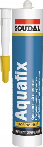 Герметик SOUDAL AQUAFIX кровельный, прозрачный 155934 155934