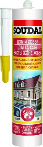 Герметик SOUDAL универсальный, белый 105907 105907