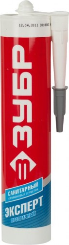 Герметик ЗУБР санитарный, белый 41235-0