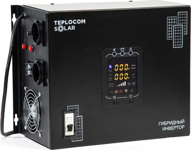 Гибридный солнечный инвертор TEPLOCOM SOLAR-1500 2412
