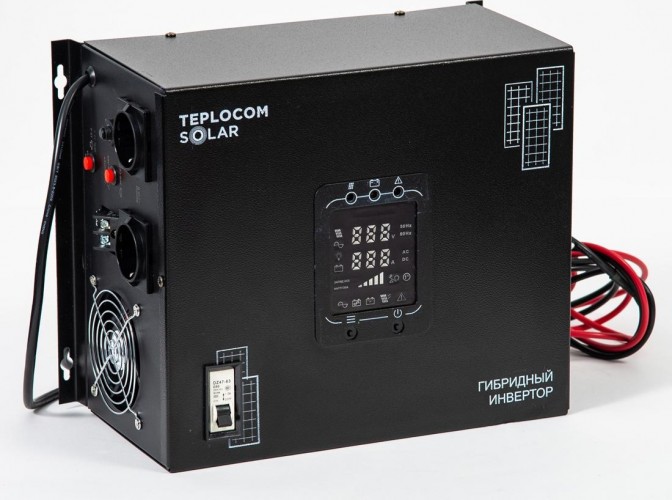Гибридный солнечный инвертор TEPLOCOM SOLAR-1500 2412 - изображение 2
