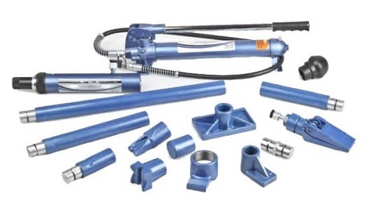 Гидравлическая растяжка STELS 4 т, 17 предметов, в пластиковом кейсе 51354