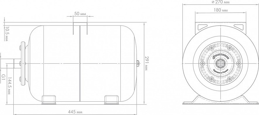 Гидроаккумулятор ДЖИЛЕКС  24Г «ХИТ» горизонтальный 7107 - изображение 5