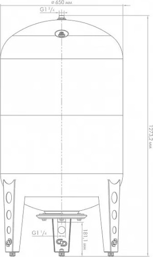 Гидроаккумулятор ДЖИЛЕКС 300В вертикальный 7301 - изображение 3