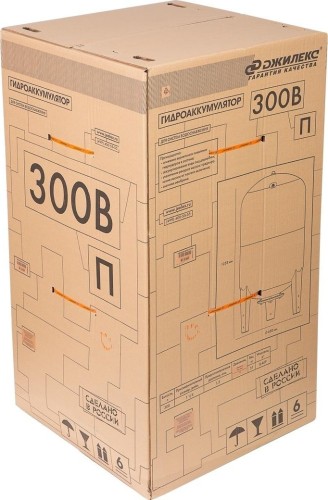 Гидроаккумулятор ДЖИЛЕКС 300ВП вертикальный, с пластиковым фланцем 7155 - изображение 4