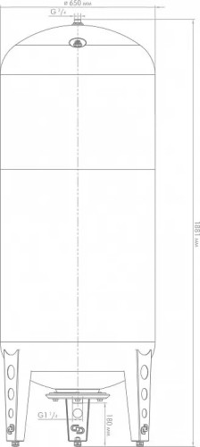 Гидроаккумулятор ДЖИЛЕКС 500В вертикальный 7501 - изображение 4