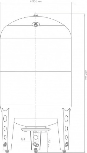 Гидроаккумулятор ДЖИЛЕКС  50В вертикальный 7054 - изображение 5
